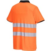 Portwest PW212 PW2 Orange/Black Polycotton Hi Vis Polo Shirt