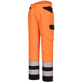 Portwest PW241 PW2 Orange/Black Polycotton Hi Vis Service Trouser