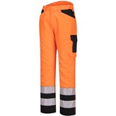 Portwest PW241 PW2 Orange/Black Polycotton Hi Vis Service Trouser