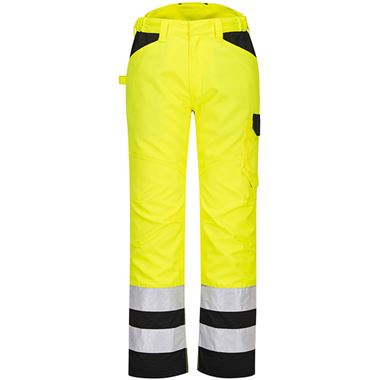 Portwest PW241 PW2 Yellow/Black Polycotton Hi Vis Service Trouser