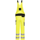 Portwest PW244 PW2 Yellow/Black Polycotton Hi Vis Bib and Brace 