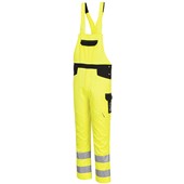 Portwest PW244 PW2 Yellow/Black Polycotton Hi Vis Bib and Brace 