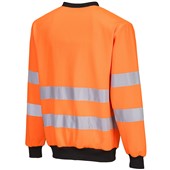 Portwest PW277 PW2 Orange/Black Polycotton Hi Vis Sweatshirt