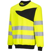 Portwest PW277 PW2 Yellow/Black Polycotton Hi Vis Sweatshirt