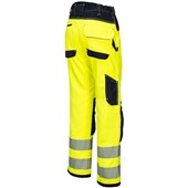 Portwest PW340 PW3 Yellow Polycotton Hi Vis Work Trousers