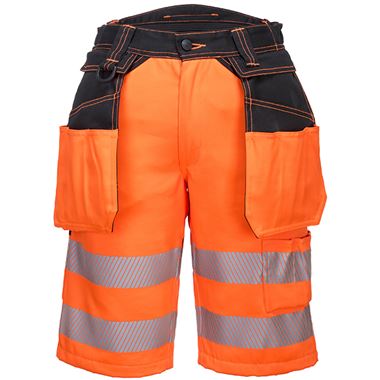 Portwest PW343 PW3 Orange Hi Vis Holster Shorts