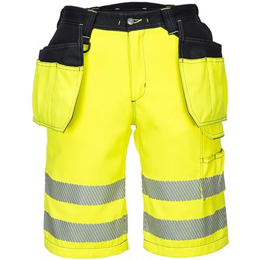 Portwest PW343 PW3 Yellow Hi Vis Holster Shorts