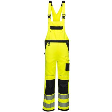 Portwest PW344 PW3 Yellow Polycotton Hi Vis Bib & Brace Overall