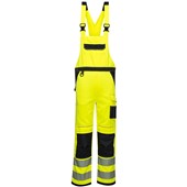 Portwest PW344 PW3 Yellow Polycotton Hi Vis Bib & Brace Overall