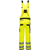 Portwest PW344 PW3 Yellow Polycotton Hi Vis Bib & Brace Overall