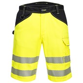 Portwest PW348 PW3 Yellow Polycotton Hi Vis Shorts