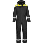 Portwest PW353 PW3 Black Waterproof Lined Padded Winter Coverall