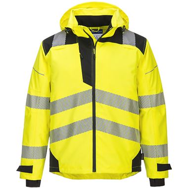 Portwest PW360 PW3 Yellow Mesh Lined Hi Vis Extreme Breathable Waterproof Jacket