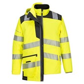 Portwest PW367 PW3 Yellow/Black Mesh Lined Hi Vis 5-in-1 Jacket 