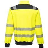 Portwest PW370 PW3 Yellow Zipped Hi Vis Sweatshirt