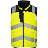 Portwest PW374 PW3 Yellow/Black Hi Vis Reversible Bodywarmer