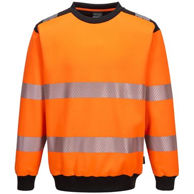 Portwest PW379 PW3 Orange Hi Vis Sweatshirt