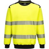 Portwest PW379 PW3 Yellow Hi Vis Sweatshirt