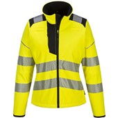 Portwest PW381 PW3 Yellow Ladies Hi Vis Softshell Jacket