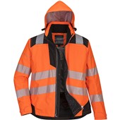 Portwest PW382 PW3 Orange Padded Waterproof Womens Hi Vis Jacket