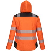 Portwest PW382 PW3 Orange Padded Waterproof Womens Hi Vis Jacket