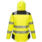 Portwest PW382 PW3 Yellow Padded Waterproof Womens Hi Vis Jacket