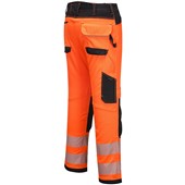 Portwest PW385 PW3 Orange PW3 Polycotton Stretch Lightweight Ladies Hi Vis Trousers