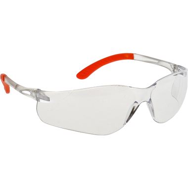 Portwest PW38 Pan View Clear Safety Glasses - Anti Scratch & Anti Fog Lens