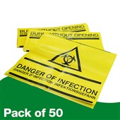 Clinical Waste Self Seal Bags (Pack 50)