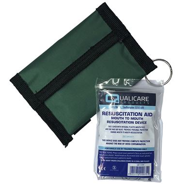 Resuscitation Aid in Keyring & Belt Pouch