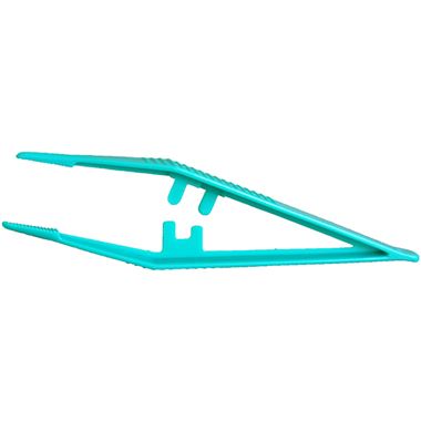 Plastic Green Tweezers - 12.5cm