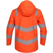 Pulsar React RCT801 Rail Orange Recycled Waterproof Hi Vis Shell Jacket