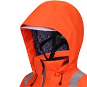 Pulsar React RCT801 Rail Orange Recycled Waterproof Hi Vis Shell Jacket