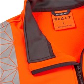Pulsar React RCT805 Rail Orange Recycled Quarter Zip Hi Vis Sweatshirt