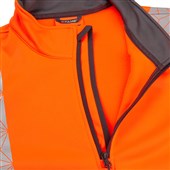 Pulsar React RCT805 Rail Orange Recycled Quarter Zip Hi Vis Sweatshirt