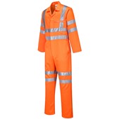 Portwest RT42 Orange Polycotton Hi Vis Overalls