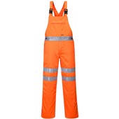 Portwest RT43 Orange Polycotton Hi Vis Bib & Brace Overall