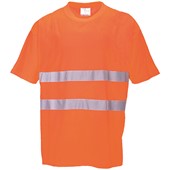 Portwest S172 Orange Polycotton Comfort Hi Vis T Shirt