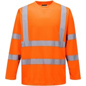 Portwest S178 Orange Long Sleeved Hi Vis T Shirt