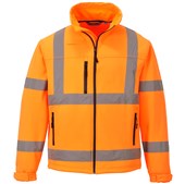 Portwest S424 Orange Hi Vis Softshell Jacket