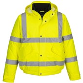 Portwest S463 Yellow Deluxe Padded Waterproof Hi Vis Bomber Jacket