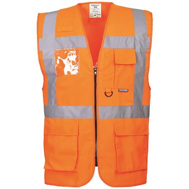 Portwest S476 Berlin Orange Executive Hi Vis Vest