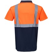 Portwest S479 Orange/Navy Two Tone Hi Vis Polo Shirt