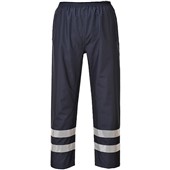 Portwest S481 Navy Iona Lite Reflective Waterproof Hi Vis Over Trouser