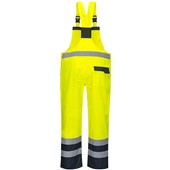 Portwest S488 Yellow/Navy Contrast Hi Vis Waterproof Bib & Brace Overall