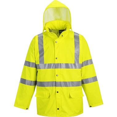 Portwest S491 Sealtex Ultra Yellow Unlined Hi Vis Breathable Waterproof Jacket