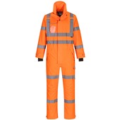 Portwest S593 Orange Mesh Lined Hi Vis Extreme Breathable Waterproof Coverall