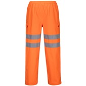 Portwest S597 Orange PWR Hi Vis Extreme Breathable Waterproof Trousers