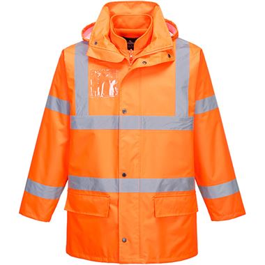 Portwest S765 Orange Hi Vis 5-in-1 Waterproof Jacket