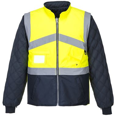 Portwest S769 Yellow/Navy Hi Vis Breathable 2 Tone Reversible Jacket